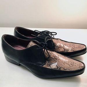 TOPMAN Mens Snake Skin Shoes (like new)